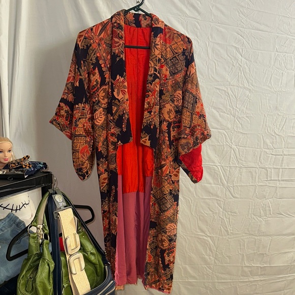 Textured Raw Silk Authentic Japanese Kimono 💙
